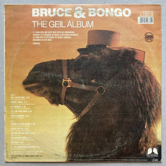 Bruce & Bongo - The Geil Album (LP)