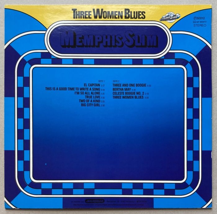 Memphis Slim - Three Women Blues (LP)