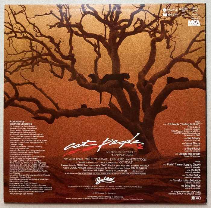 Giorgio Moroder - Cat People (Original Soundtrack) (LP)