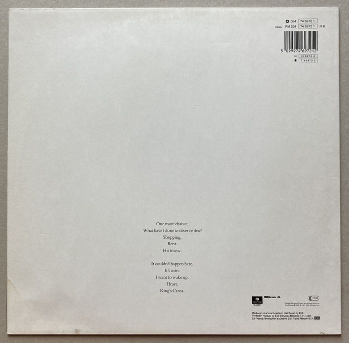 Pet Shop Boys - Actually (LP)