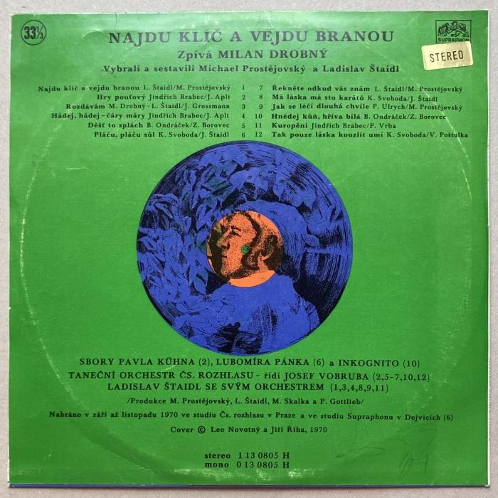 Milan Drobný - Najdu klíč a vejdu branou (LP)
