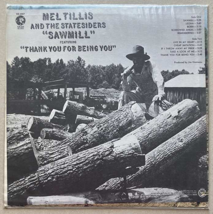 Mel Tillis And The Statesiders - Sawmill (LP)