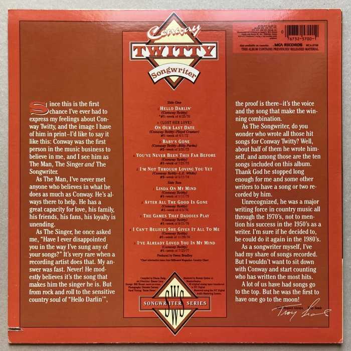 Conway Twitty - Songwriter (LP)