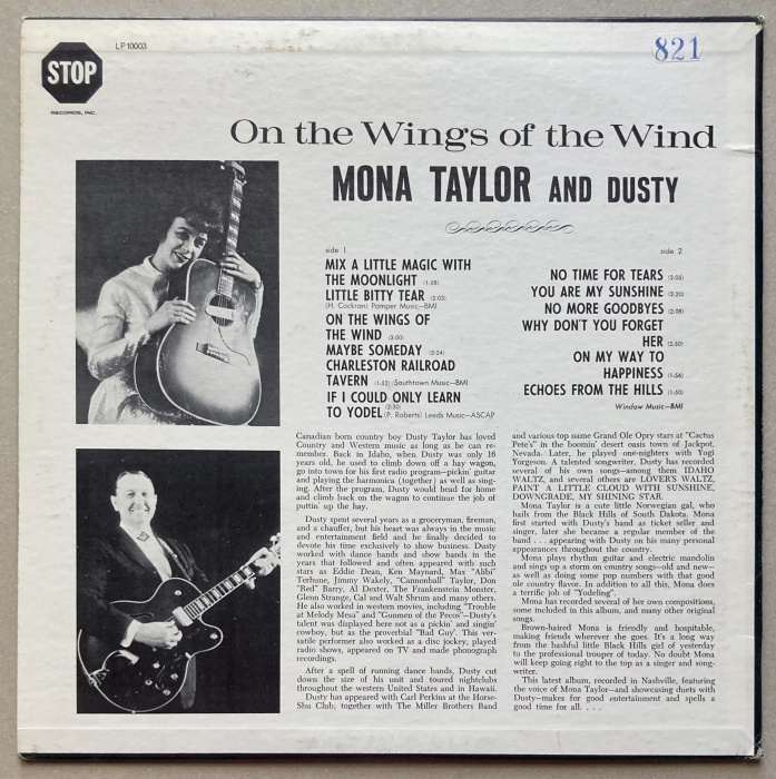 Mona Taylor And Dusty - On The Wings Of The Wind (LP)