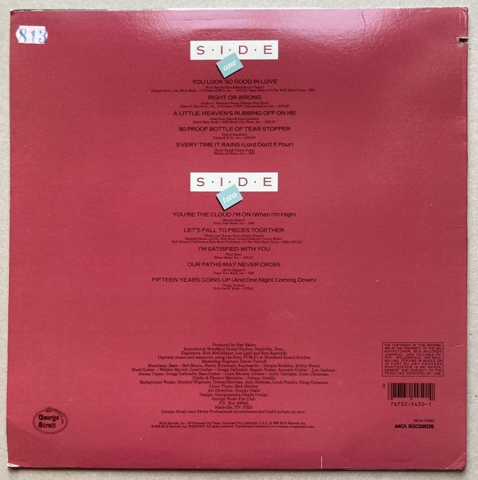 George Strait - Right Or Wrong (LP)