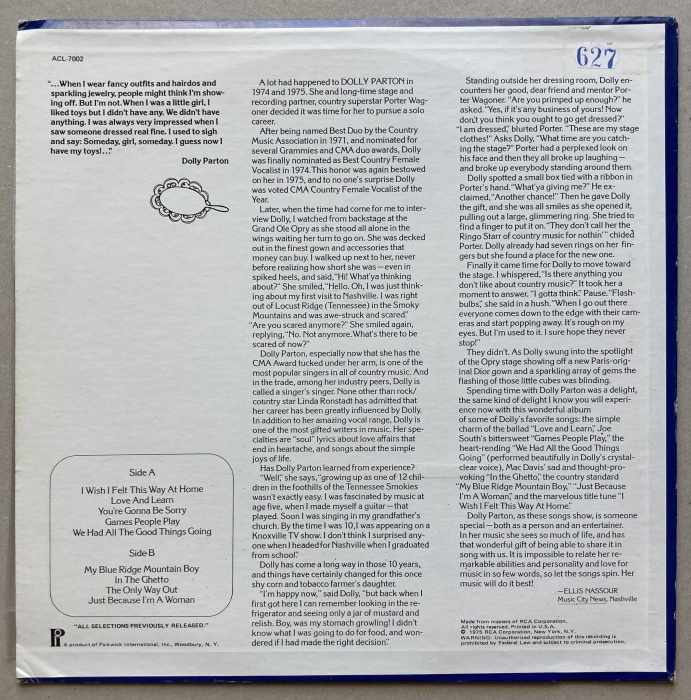 Dolly Parton - I Wish I Felt This Way At Home (LP)