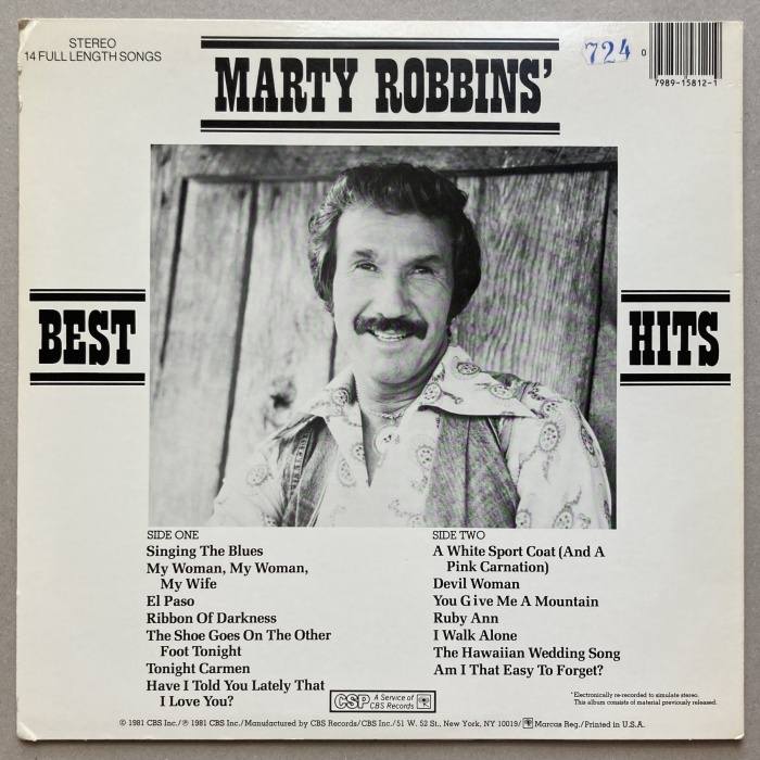Marty Robbins - Best Hits (LP)