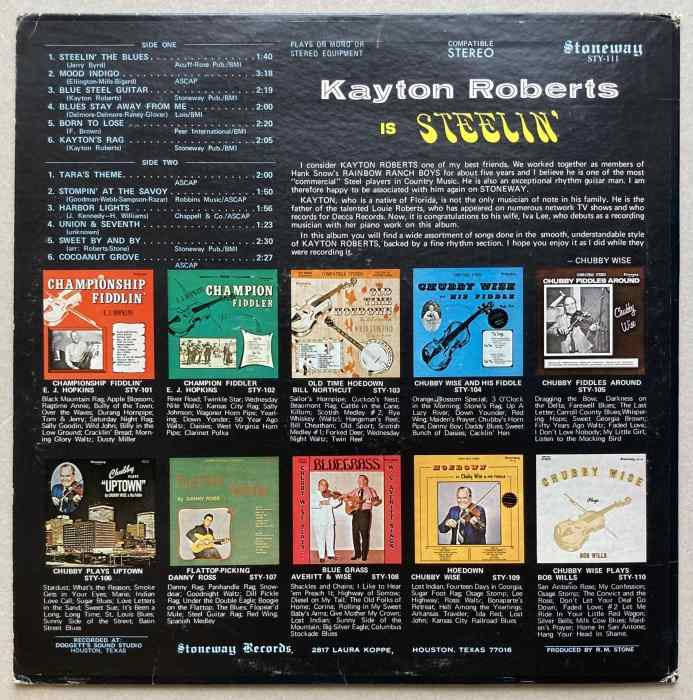 Kayton Roberts - Steelin' (LP)