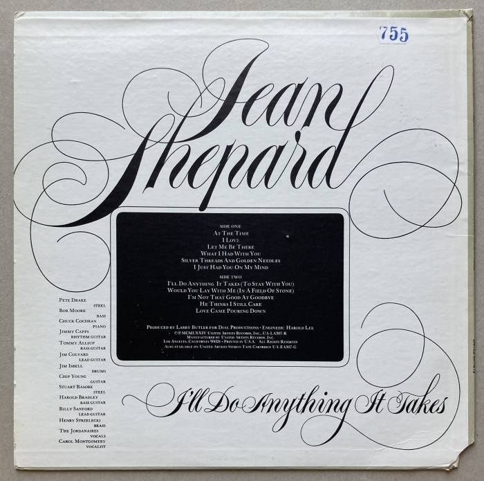 Jean Shepard - I'll Do Anything It Takes (LP)