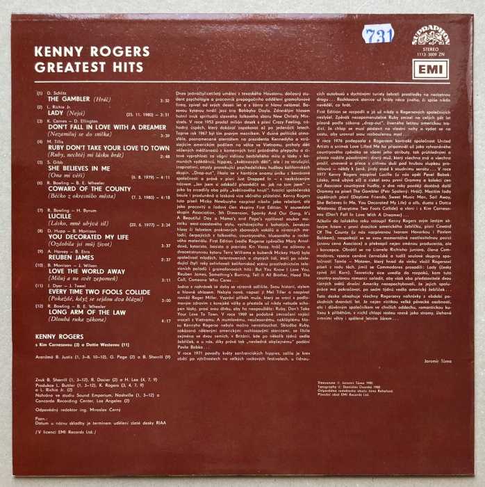 Kenny Rogers - Greatest Hits (LP)