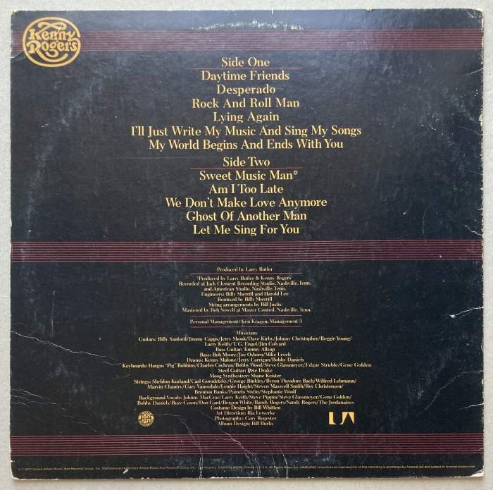 Kenny Rogers - Daytime Friends (LP)