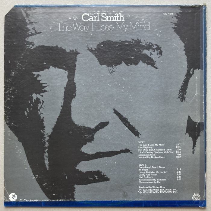 Carl Smith - The Way I Lose My Mind (LP)