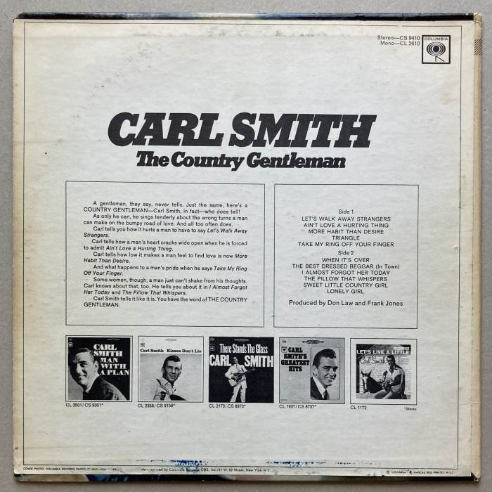 Carl Smith - The Country Gentleman (LP)