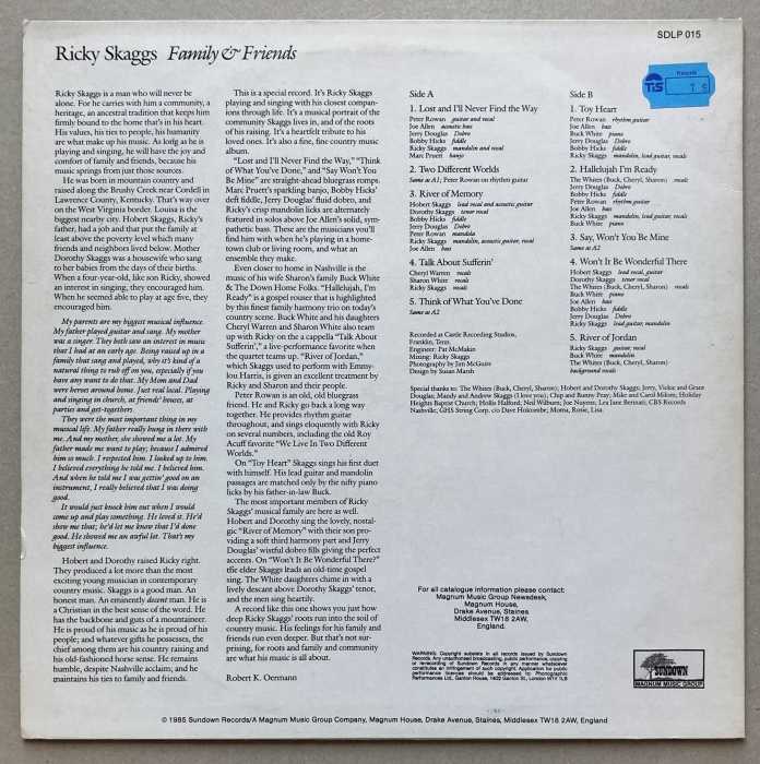 Ricky Skaggs - Family & Friends (LP)