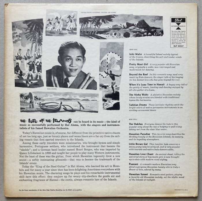 Hal Aloma And His Hawaiian Orchestra - Lure Of The Islands (LP)