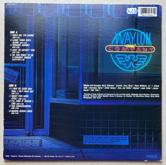 Waylon Jennings - Waylon And Company (LP)