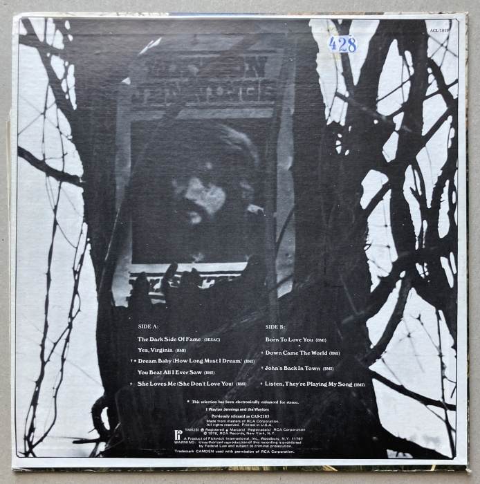 Waylon Jennings - The Dark Side Of Fame (The One And Only) (LP)