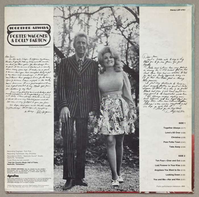 Porter Wagoner & Dolly Parton - Together Always (LP)
