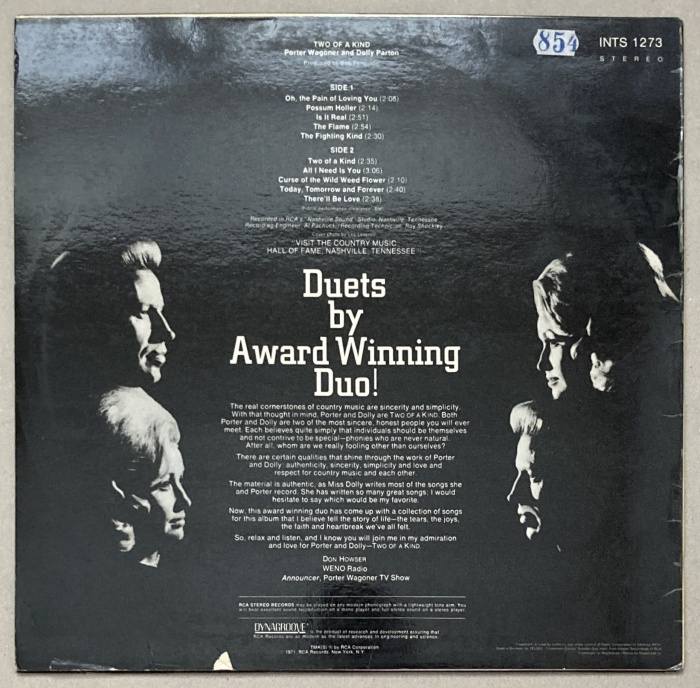 Porter Wagoner & Dolly Parton - Two Of A Kind (LP)