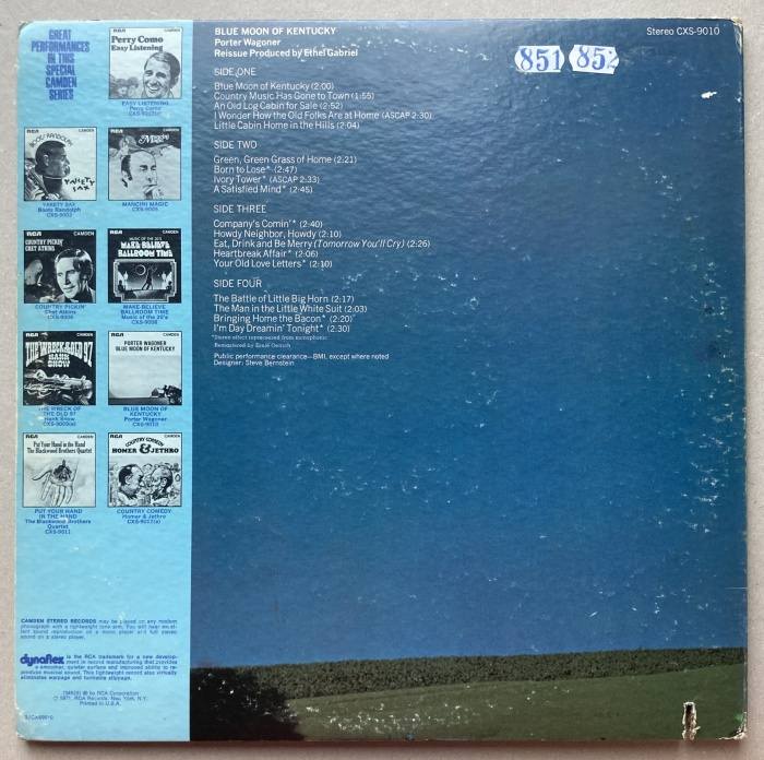 Porter Wagoner - Blue Moon Of Kentucky (2LP)