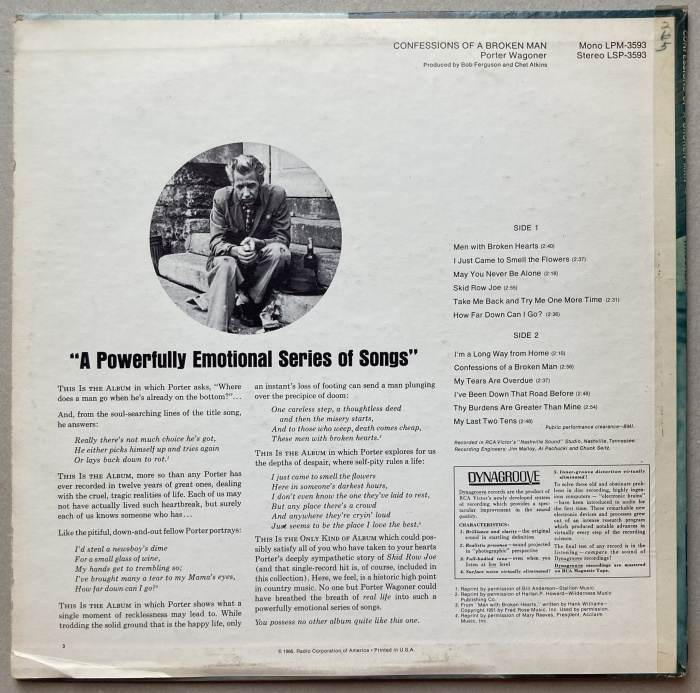 Porter Wagoner - Confessions Of A Broken Man (LP)