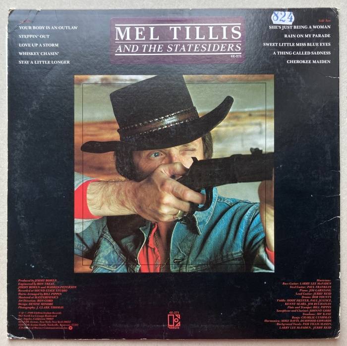 Mel Tillis - Your Body Is An Outlaw (LP)