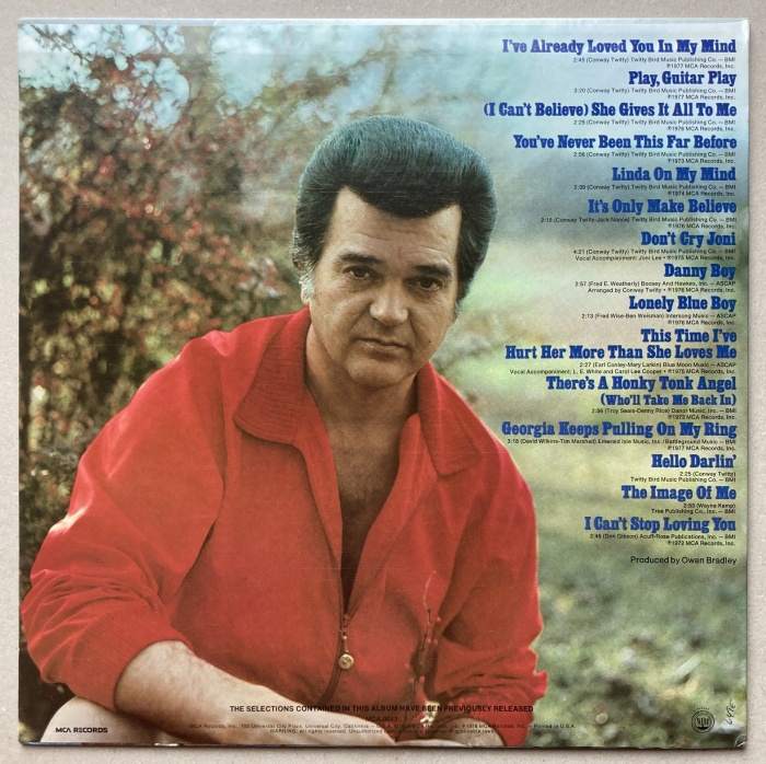 Conway Twitty - The Very Best Of Conway Twitty (LP)
