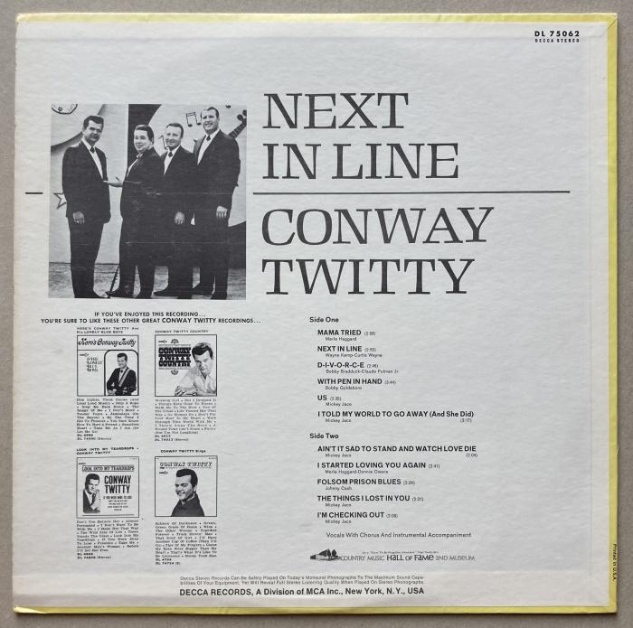 Conway Twitty - Next In Line (LP)