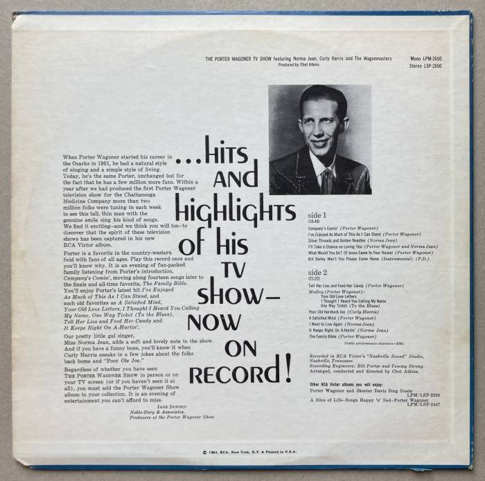 Porter Wagoner - The Porter Wagoner Show (LP)