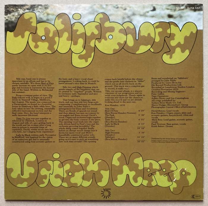 Uriah Heep - Salisbury (LP)