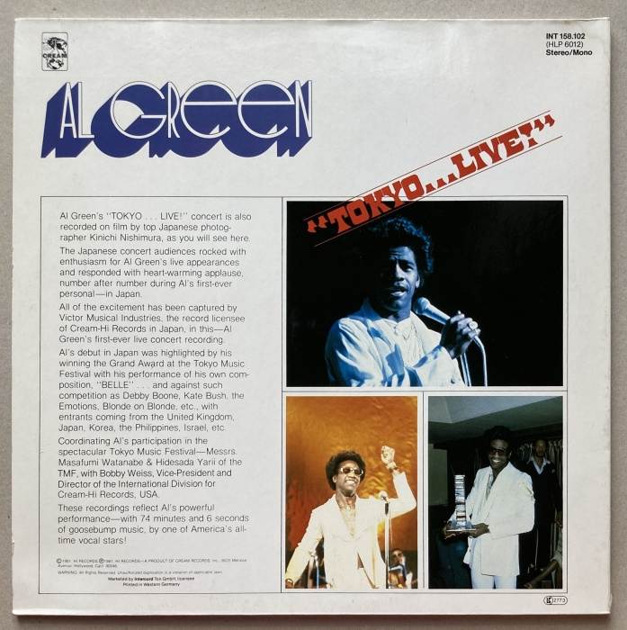 Al Green - Tokyo Live (2LP)