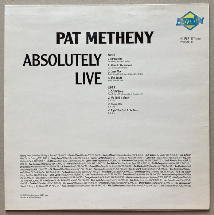 Pat Metheny - Absolutely Live (LP)