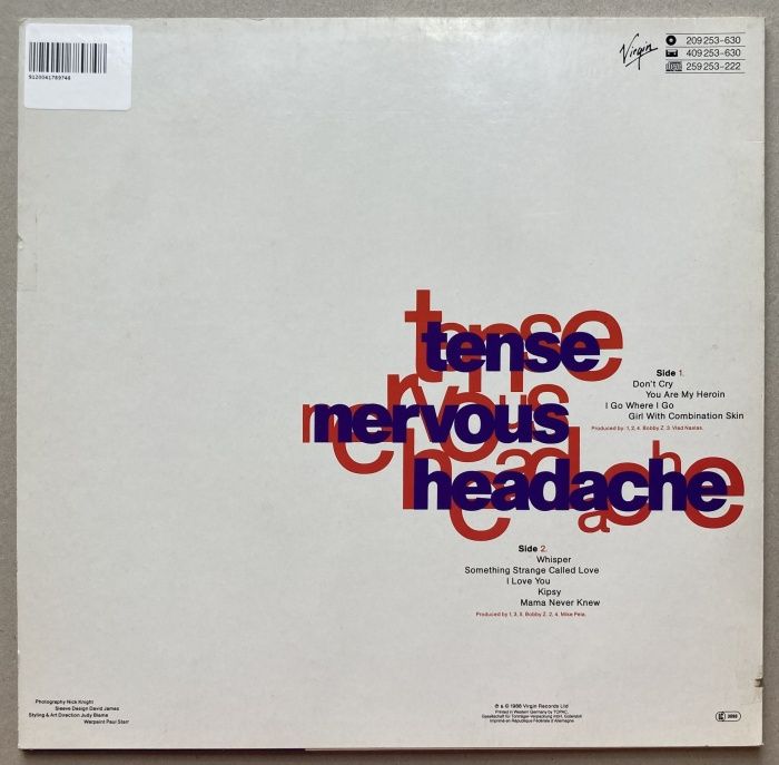 Boy George - Tense Nervous Headache (LP)