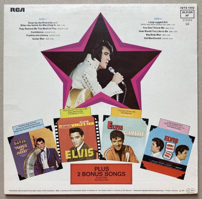 Elvis Presley - Elvis Sings Hits From His Movies - Volume 1 (LP)