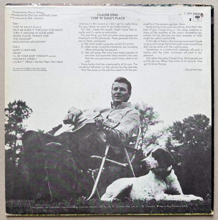 Claude King - Chip 'N' Dale's Place (LP)