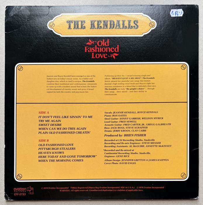 The Kendalls - Old Fashioned Love (LP)