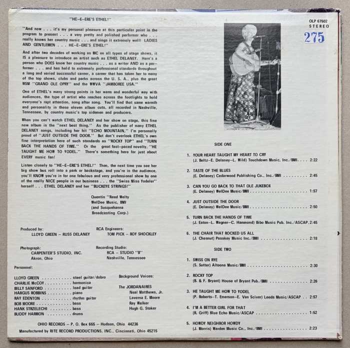Ethel Delaney - Heeere's Ethel (LP)