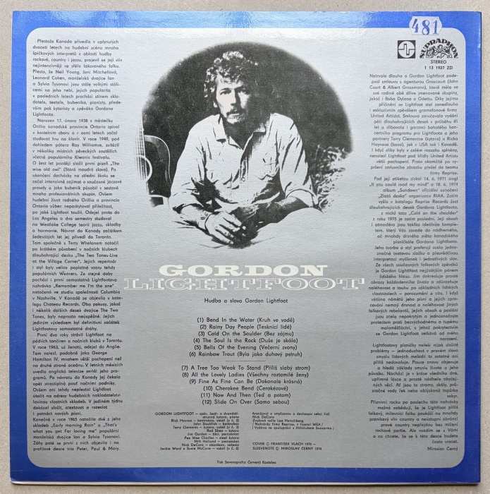 Gordon Lightfoot - Gordon Lightfoot (LP)