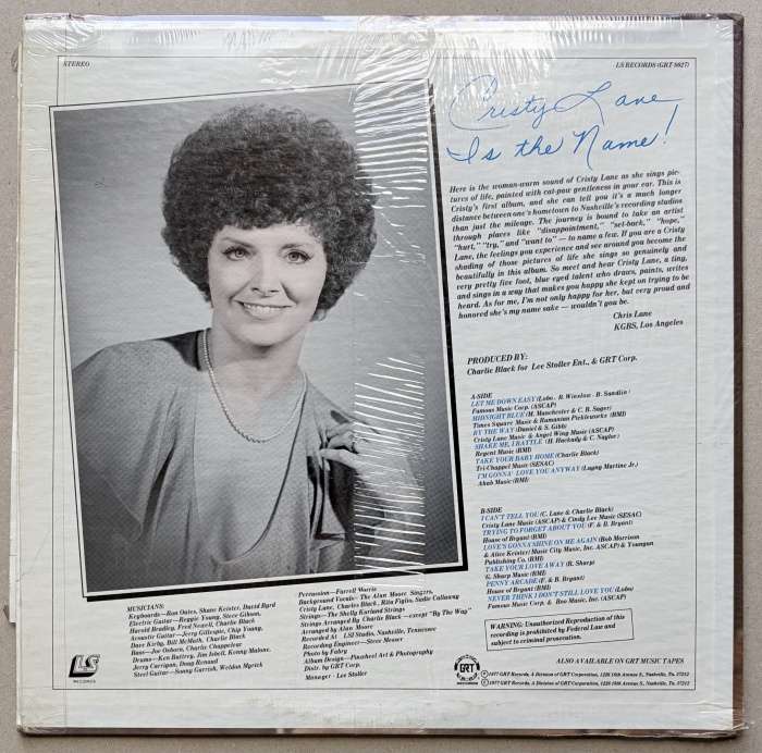 Cristy Lane - Cristy Lane Is The Name (LP)