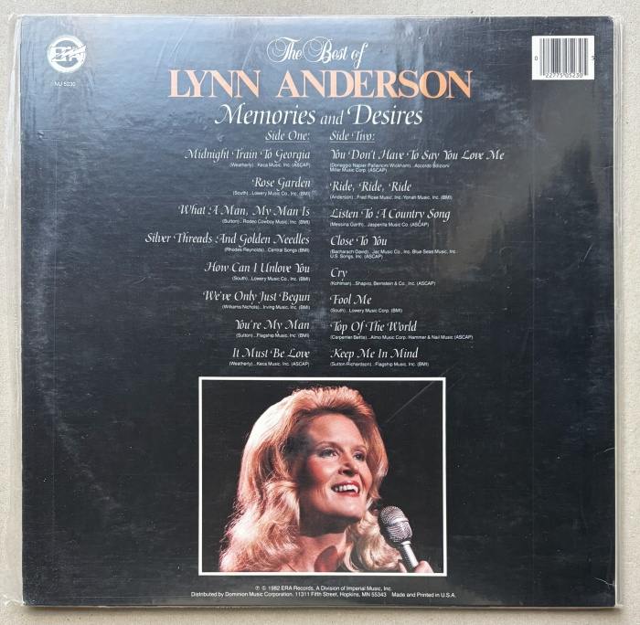 Lynn Anderson - The Best Of Lynn Anderson - Memories And Desires (LP)