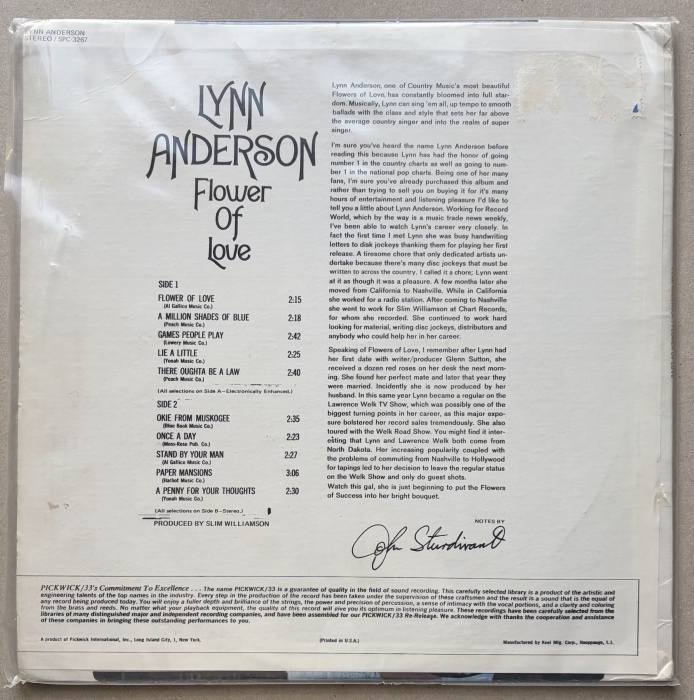 Lynn Anderson - Flower Of Love (LP)