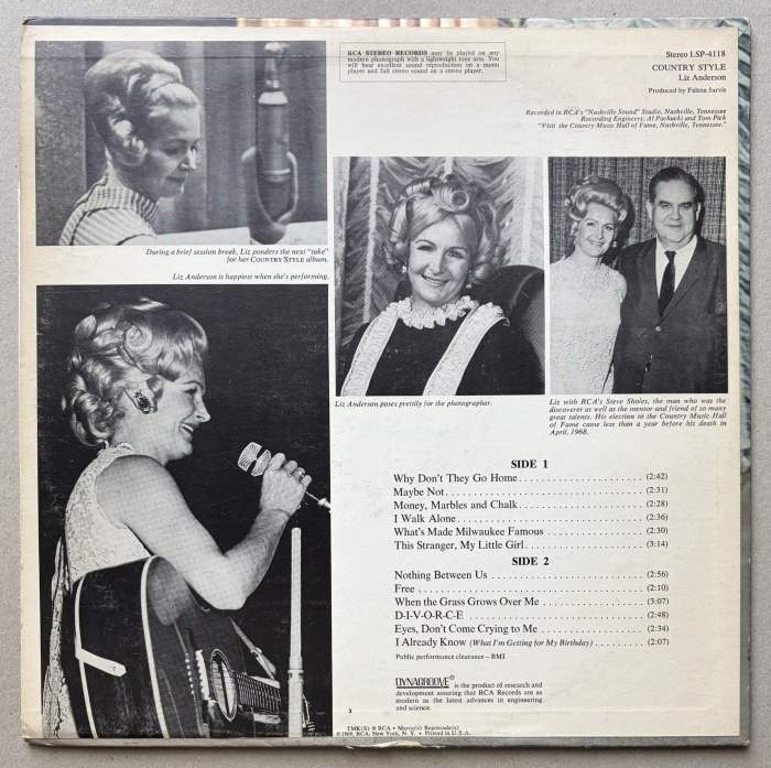 Liz Anderson - Country Style (LP)