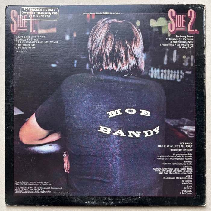 Moe Bandy - Love Is What Life's All About (LP)