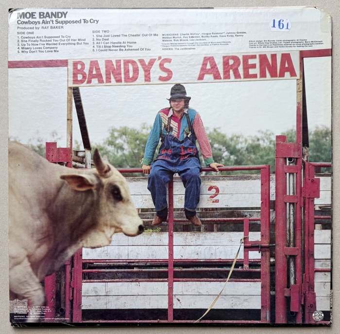 Moe Bandy - Cowboys Ain't Supposed To Cry (LP)