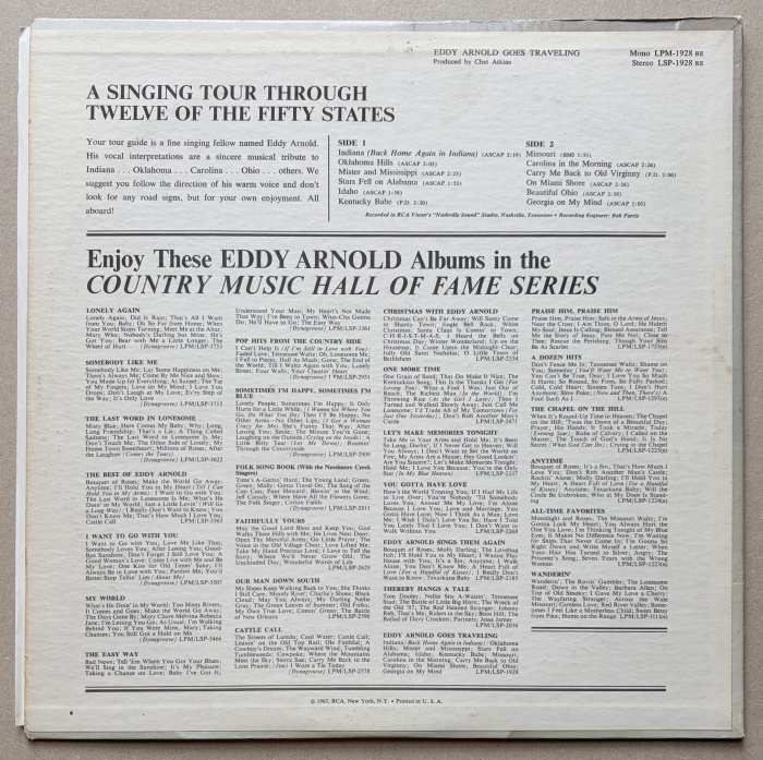 Eddy Arnold - Eddy Arnold Goes Traveling (LP)