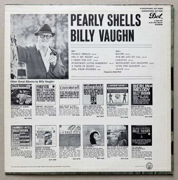 Billy Vaughn - Pearly Shells (LP)