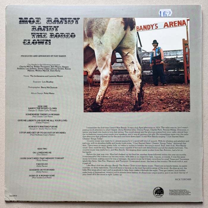 Moe Bandy - Bandy The Rodeo Clown (LP)