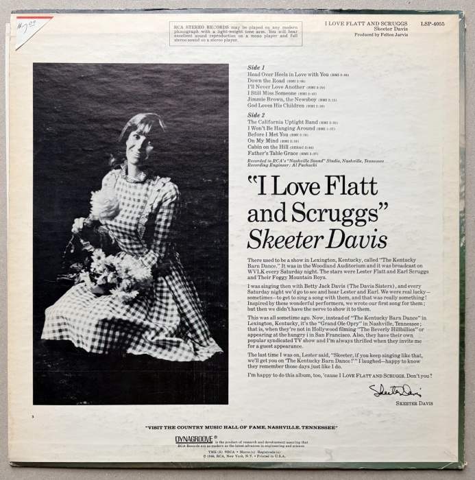 Skeeter Davis - The Closest Thing To Love (LP)