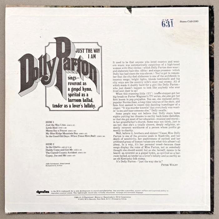 Dolly Parton - Just The Way I Am (LP)