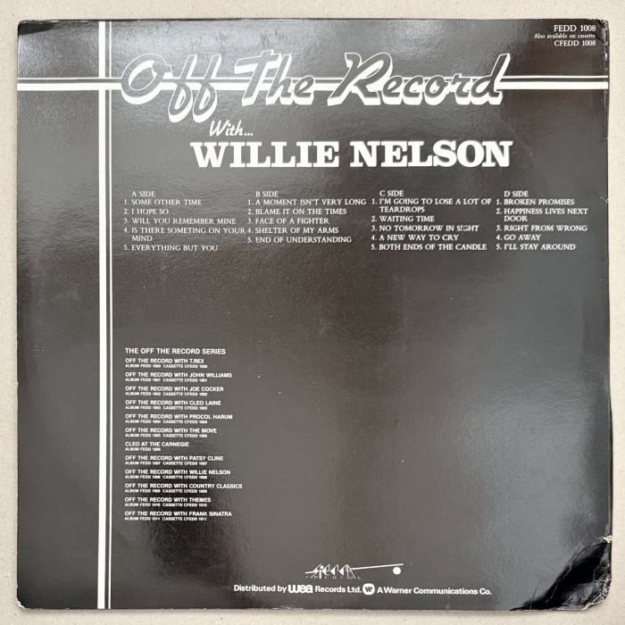 Willie Nelson - Off The Record With Willie Nelson (2LP)